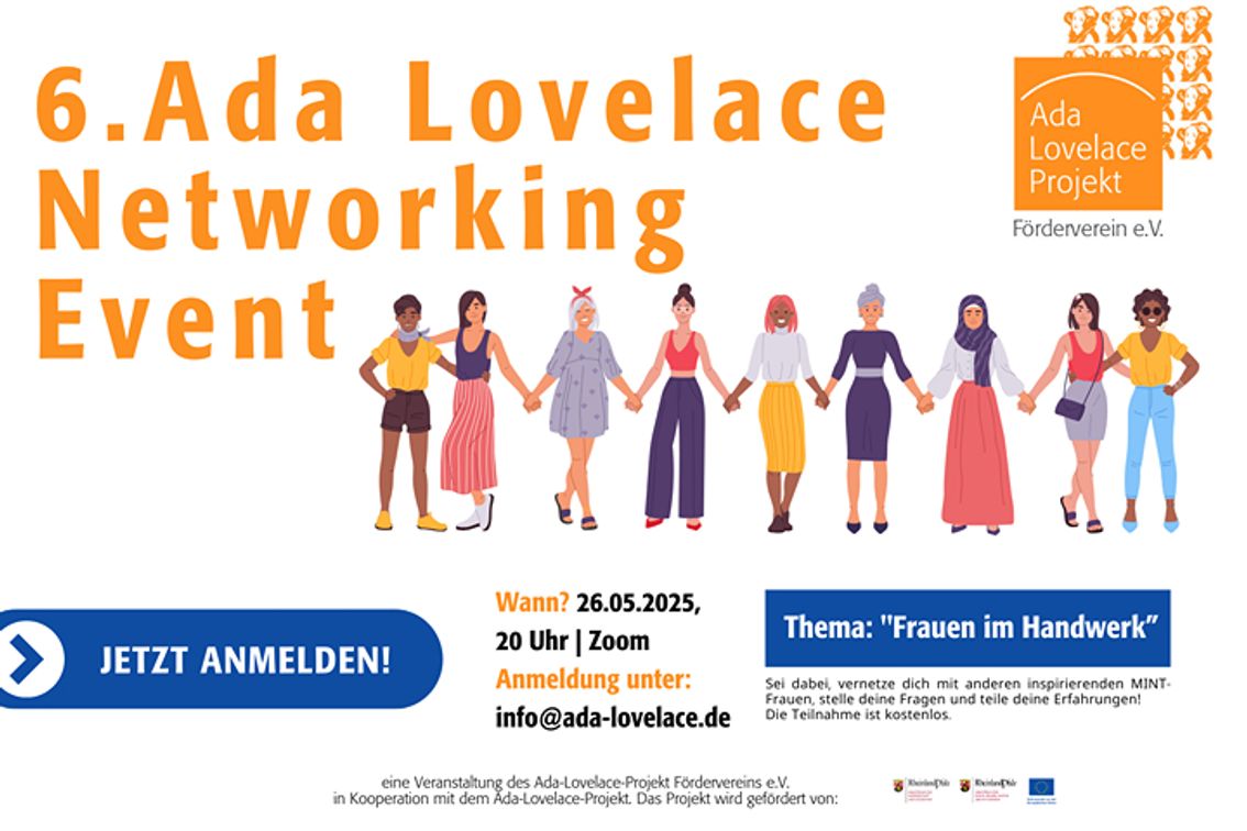 6. Ada Lovelace Networking Event: Frauen im Handwerk (online)