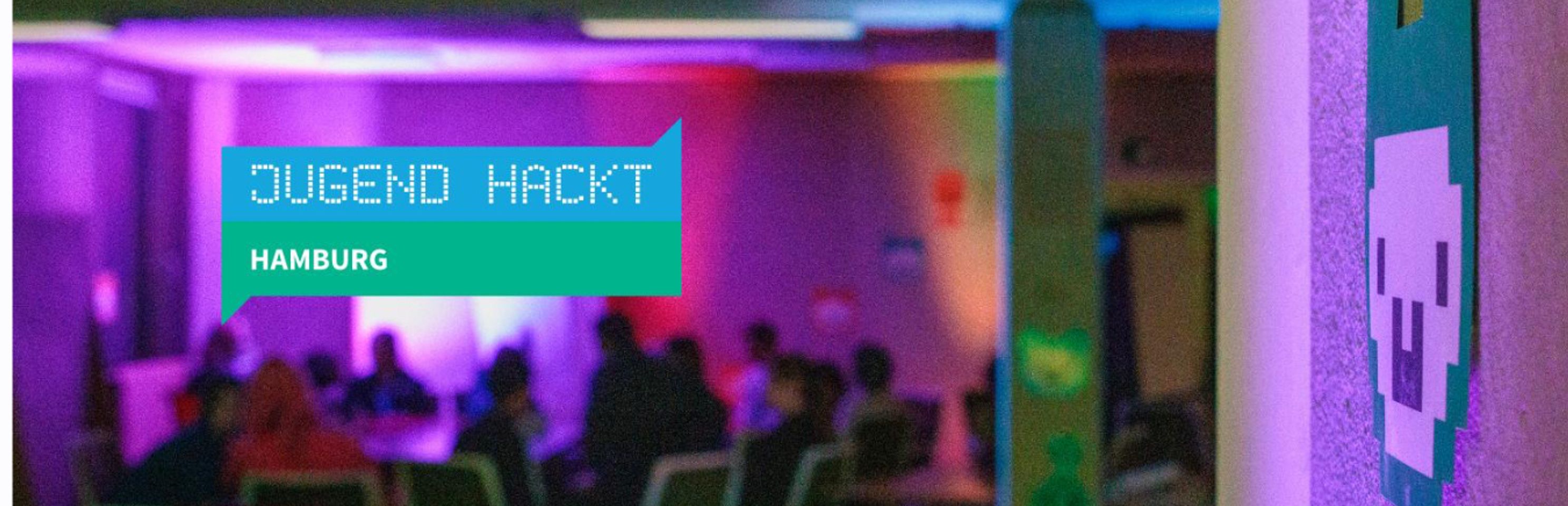 Hintergrundbild der Organisation Jugend hackt Hamburg